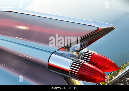 Luce di coda e pinna di un 1959 Cadillac S2 Sedan Foto Stock