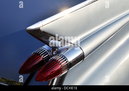 Luce di coda e pinna di un 1959 Cadillac S2 Sedan Foto Stock