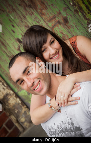 Felice coppia romantica Foto Stock