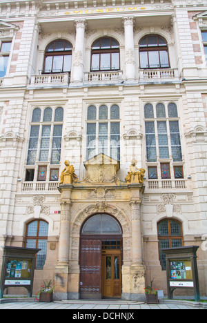 Stile neo-rinascimentale museo della Boemia occidentale edificio Vnitrni Mesto la città vecchia Plzen Repubblica Ceca Europa Foto Stock