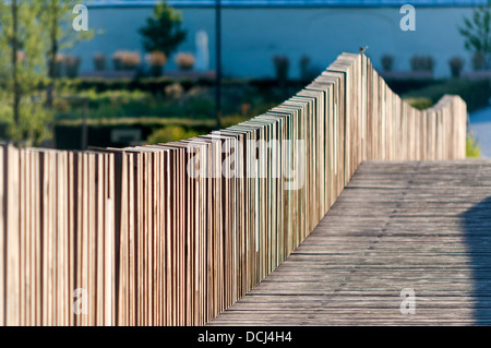 Landesgartenschau Tierschenreuth, Germania 2013, Spannbandbruecke von Annabau Architects Foto Stock