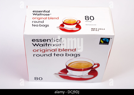 Essential Waitrose round bustine di tè Foto Stock