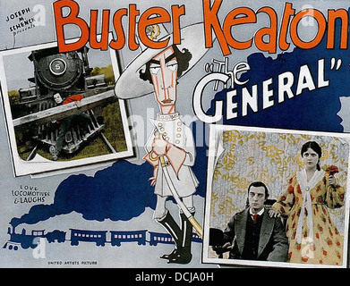 Il generale - Buster Keaton Productions 1927 - Poster del filmato Foto Stock