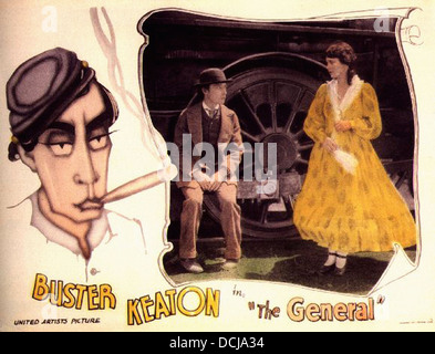 Il generale - Buster Keaton Productions 1927 - Poster del filmato Foto Stock