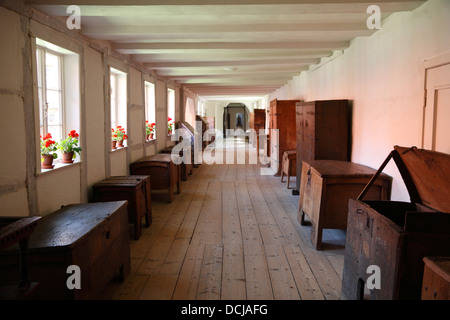 Monastero Wienhausen vicino a Celle, Lueneburger Heath, Bassa Sassonia, Germania Foto Stock