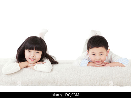Fratello e Sorella da una famiglia orientale Foto Stock