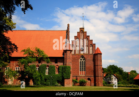 Monastero Wienhausen vicino a Celle, Lueneburger Heath, Bassa Sassonia, Germania Foto Stock