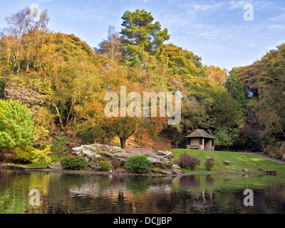 I colori autunnali al parco di Williamson, Lancaster, Regno Unito Foto Stock