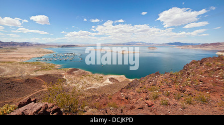 Il lago di valle Meade e paesaggio circostante panorama Nevada. Foto Stock