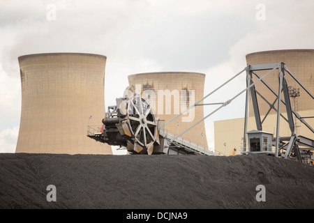 Drax power station nello Yorkshire, è il più grande emettitore di C02 in Europa Foto Stock