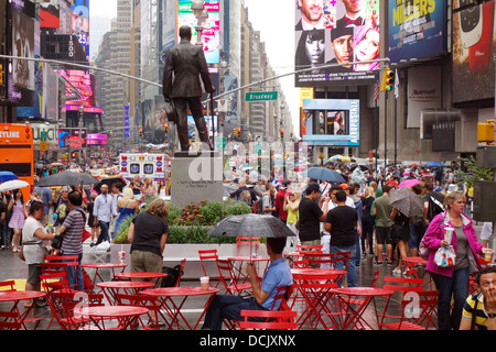 George M Cohan statua in Times Square Foto Stock