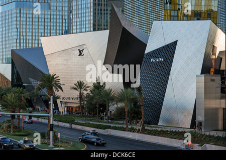Negozi di cristalli presso il centro della citta', South Las Vegas Boulevard, Las Vegas, Nevada, STATI UNITI D'AMERICA Foto Stock