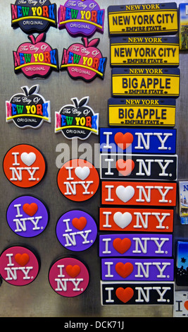 I Love NY magneti Foto Stock