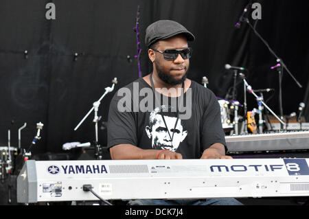 Il 10 agosto 2013 - Richmond, Virginia, Stati Uniti d'America - Jazz Band ROBERT GLASPAR esperimento di eseguire al quarto Annual Richmond Jazz Festival a Maymont Park. (Credito Immagine: © Tina Fultz/ZUMAPRESS.com) Foto Stock