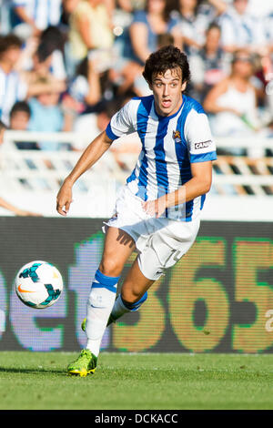 Ruben Pardo Gutierrez (Real Sociedad), Agosto 17, 2013 - Calcio : spagnolo "Liga Española" corrispondono betweena Real Societad 2-0 Getafe C.F. a Stadio Anoeta di San Sebastian, Spagna, (foto di Enrico Calderoni/AFLO SPORT) Foto Stock