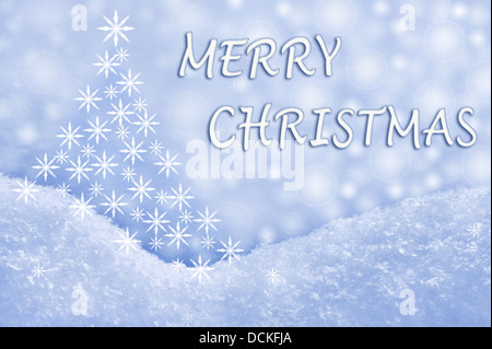 Merry Christmas greeting card Foto Stock