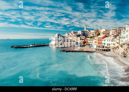 Vista di Bogliasco. Italia Foto Stock