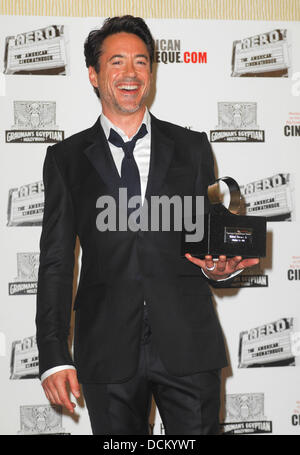 Robert Downey Jr xxv American Cinematheque Award in onore di Robert Downey Jr. presso il Beverly Hilton Hotel - Gli arrivi di Beverly Hills, la California - 14.10.11 Foto Stock