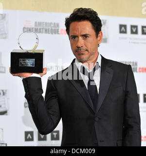 Robert Downey Jr xxv American Cinematheque Award in onore di Robert Downey Jr. presso il Beverly Hilton Hotel - Gli arrivi di Beverly Hills, la California - 14.10.11 Foto Stock