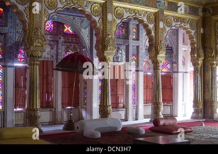 Meherangarh Fort Palace Comlex interni - Jodhpur, Rajashtan, India Foto Stock