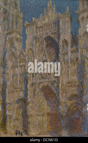 Xix secolo - la cattedrale di Rouen, facciata ovest, alla luce del sole - Claude Monet (1894) Philippe Sauvan-Magnet / Museo attivo Foto Stock