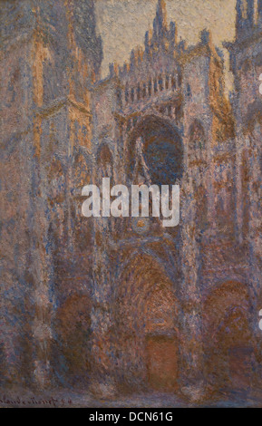 Xix secolo - la cattedrale di Rouen, facciata ovest - Claude Monet (1894) Philippe Sauvan-Magnet / Museo attivo Foto Stock