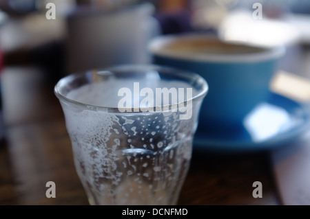 La fine di una buona cortado Foto Stock