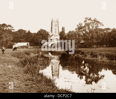 Kempsford Fiume Tamigi periodo Vittoriano Foto Stock