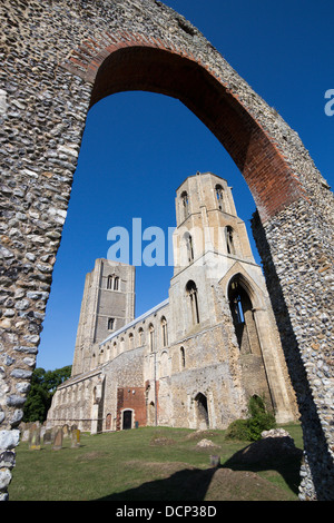 Wymondham Abbey norfolk England Regno unito Gb Foto Stock