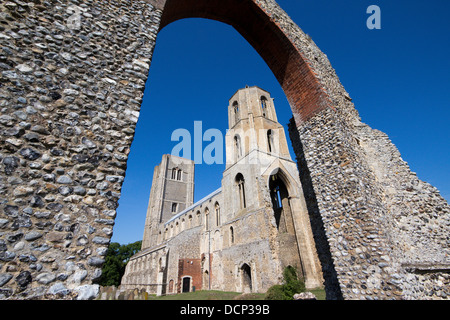 Wymondham Abbey norfolk England Regno unito Gb Foto Stock