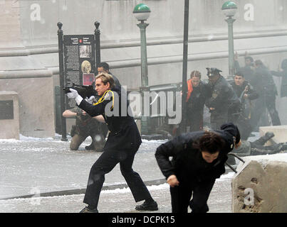 Matthew Modine, sul film di Batman serie di "The Dark Knight" sorge la città di New York, Stati Uniti d'America - 06.11.11 Foto Stock