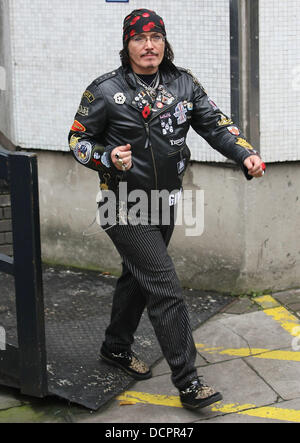 Stuart Goddard aka Adam Ant al di fuori della ITV Studios di Londra - Inghilterra - 08.11.11 Foto Stock