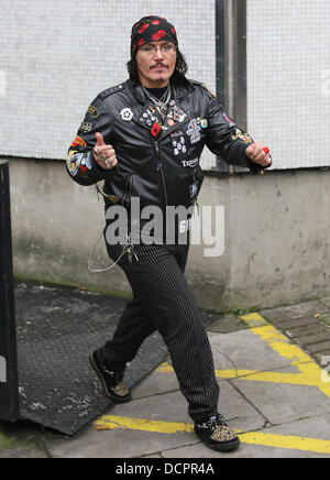 Stuart Goddard aka Adam Ant al di fuori della ITV Studios di Londra - Inghilterra - 08.11.11 Foto Stock