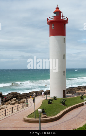 Umhlanga faro, Umhlanga, vicino a Durban, Sud Africa Foto Stock