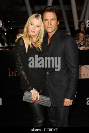 Sheryl Berkoff e Rob Lowe il Twilight Saga: Rottura dell'Alba - Parte 1 Premiere Mondiale tenutosi a Nokia Theater L.A. Vive a Los Angeles, California - 14.11.11 Foto Stock