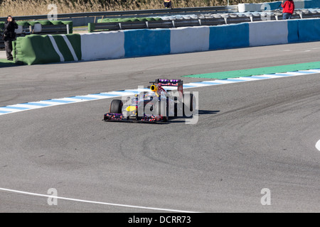 La Red Bull Racing Team di F1 - Sebastian Vettel - 2013 Foto Stock