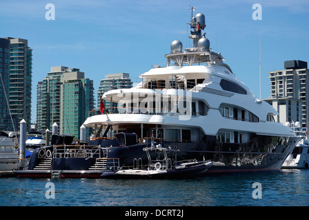 Yacht a Vancouver in Canada Foto Stock