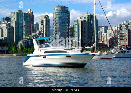 Yacht a Vancouver in Canada Foto Stock