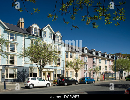 Regno Unito, Galles Ceredigion, Aberystwyth, North Parade, edilizia residenziale nel centro della città Foto Stock