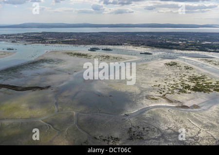 Fotografia aerea del porto di Portsmouth Foto Stock