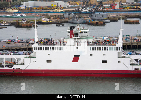 Red Funnel, Southampton, Hampshire County, Inghilterra Foto Stock