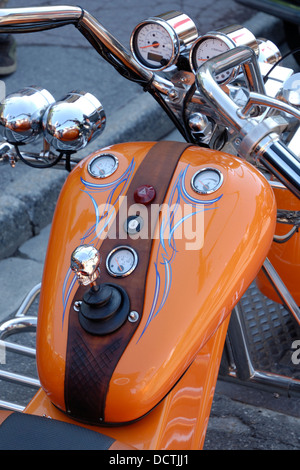 Harley Davidson Moto al 'Morzine Harley Days 2011 festival', Morzine, Francia. Foto Stock