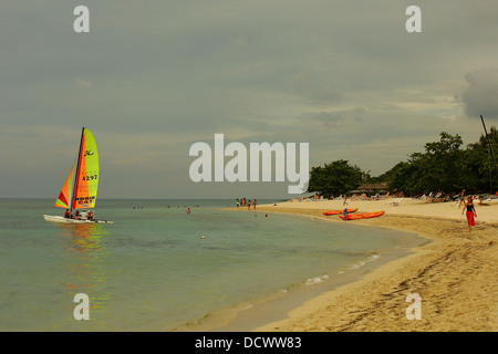 Spiaggia scene da Jibacoa Beach, Cuba Foto Stock