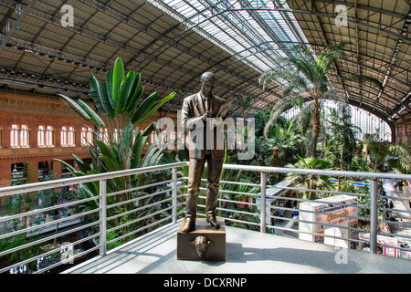 Madrid, stazione ferroviaria Atocha Foto Stock