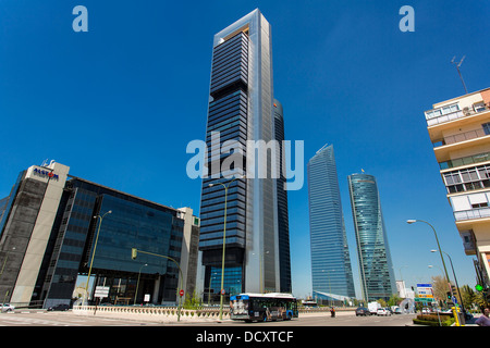 Madrid, Quartiere Finanziario Foto Stock