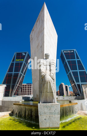 Madrid, Puerta de Europa Foto Stock