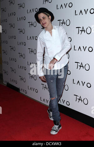 Samantha Ronson Veglione di Capodanno a Tao Night Club al Venetian Hotel & Casino - arrivi a Las Vegas, Nevada - 31.12.11 Foto Stock