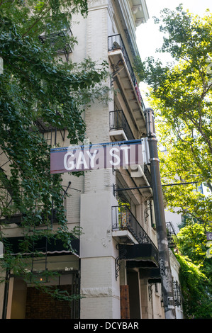 Gay Street nel Greenwich Village Foto Stock