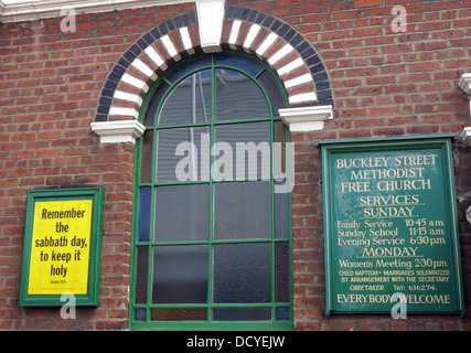 Buckley St metodista chiesa libera, Warrington, Cheshire, Inghilterra, Regno Unito WA2 7NS Foto Stock