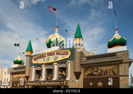 CORN PALACE CONVENTION CENTER MAIN STREET MITCHELL SOUTH DAKOTA USA Foto Stock